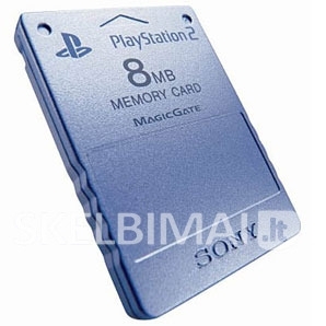 PS2 atrišimas su atminties kortele VISOJE LIETUVOJE (galiu parduoti kortelę)