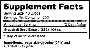 Greipfrutų sėklų ekstrakto skystas koncentratas 59ml.