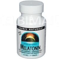 Melatoninas 2,5mg (ramiam miegui). Pakuotėje 10 poliežuvinių tablečių.