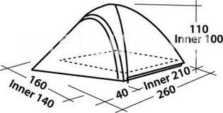 NAUJA PALAPINĖ   METEOR 200   (EASY CAMP)