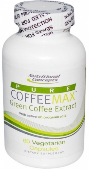 Žalios kavos ekstraktas CoffeeMax™ 400mg. Pakuotėje 60 kapsulių