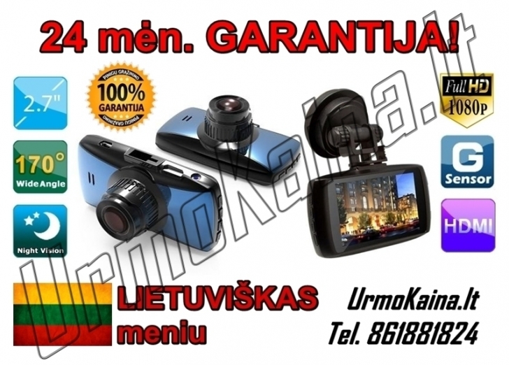 Full HD Vaizdo registratorius su Lietuviška programine įranga