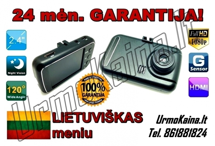 Full HD Vaizdo registratorius su Lietuviška programine įranga