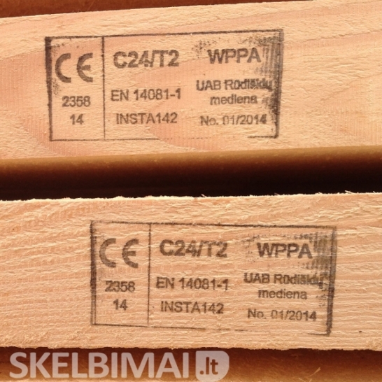 Impregnuota statybinė mediena iki 9,0m ilgio