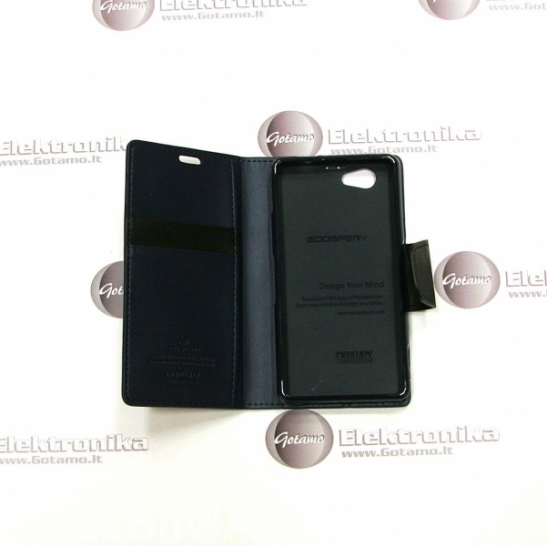 Goospery Sonata Diary dėklai Sony Xperia Z1 compact telefonams iš www.gotamo.lt 