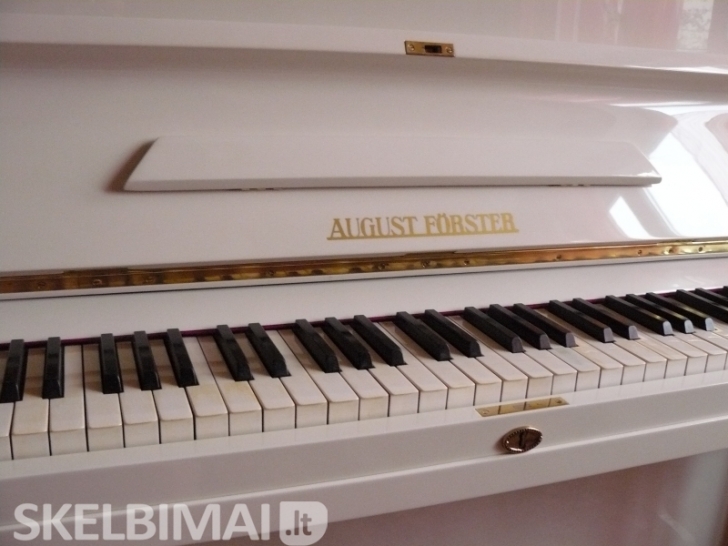 "AUGUST FORSTER" baltos spalvos pianinas ...