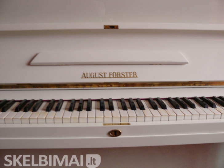 "AUGUST FORSTER" baltos spalvos pianinas ...