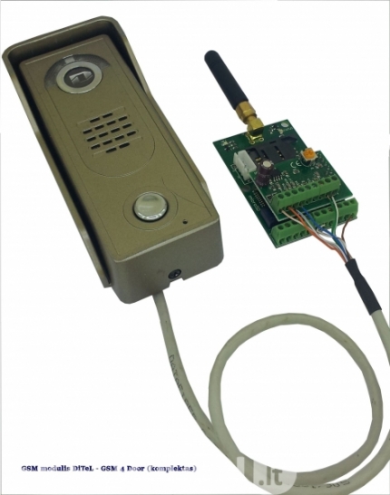 GSM nuotolinio valdymo modulis DiTeL - GSM 4 Door (telefonspynei ir vartamas)