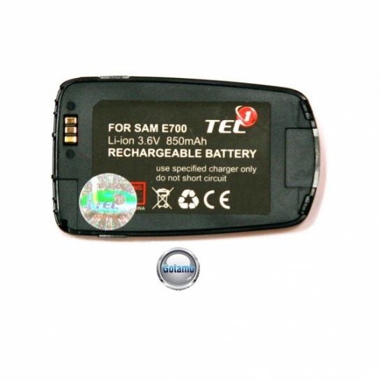 Akumuliatoriai baterijos Samsung SGH-E700 mobiliesiems telefonams didesnės