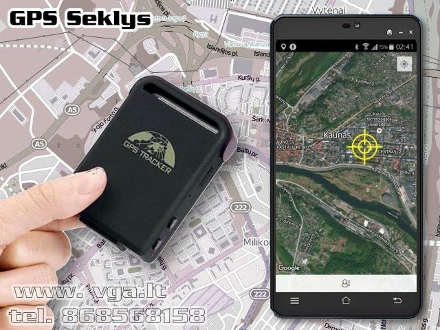 GPS Seklys + nemokamas prijungimas prie GPS serverio