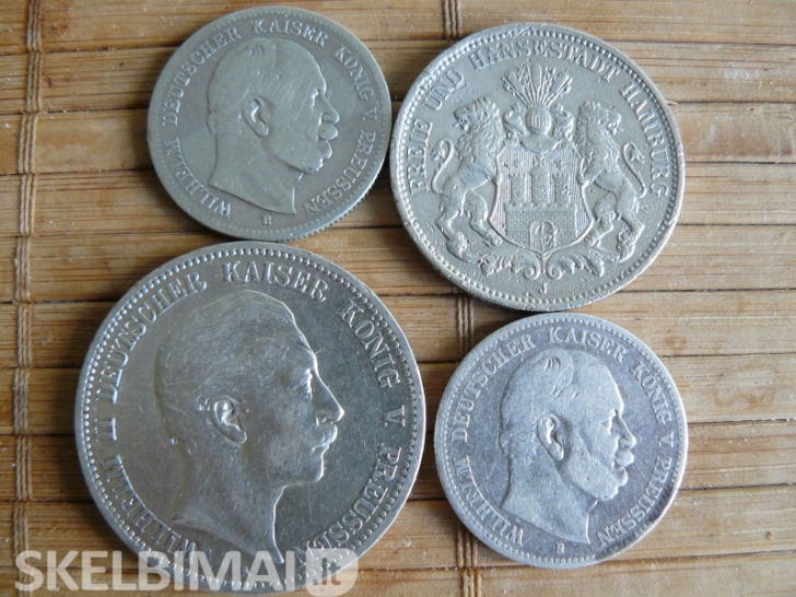 Parduodu Prusijos sidabrines monetas (markes) ...
