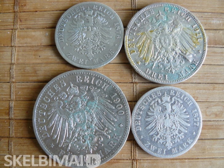 Parduodu Prusijos sidabrines monetas (markes) ...