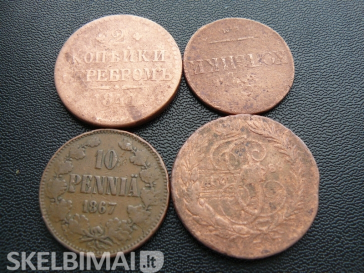 Parduodu Rusijos varines monetas (kopeikas). Tel. 8 - 605 45548...