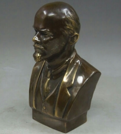 Senas V.I.Lenino bronzinis biustas statula skulptūra