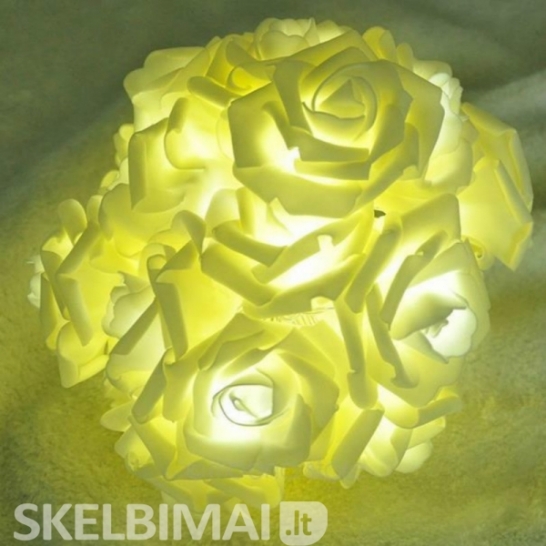 Led dekoracija Roses, gridiandoje 20 rožių