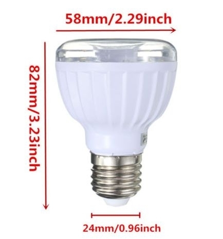 23 LED lempa su judesio davykliu E27