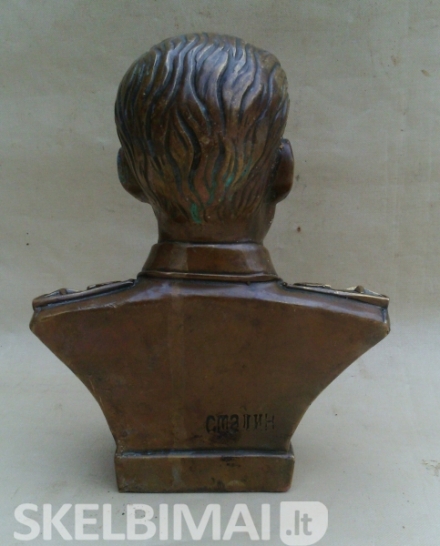 Senas J.STALINO bronzinis biustas statula skulptūra