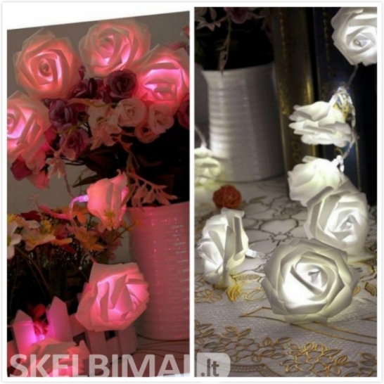 Led dekoracija Pink Roses