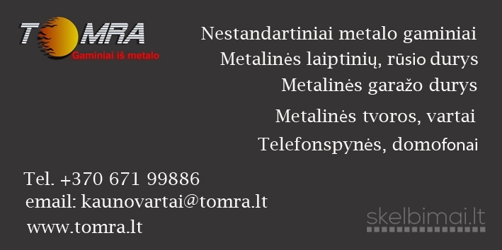 Rūsio, laiptinių, garažo metalinės durys, bei kiti metalo gaminiai!