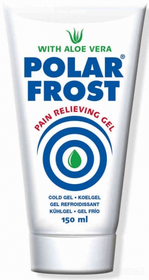 Šaldantis, skausmą mažinantis gelis su alijošiaus ekstraktu 150 ml (Polar Frost)