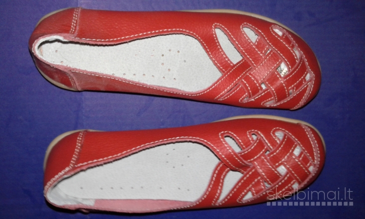 Natūralios odos sandalai. Vidpadis 25 cm.
