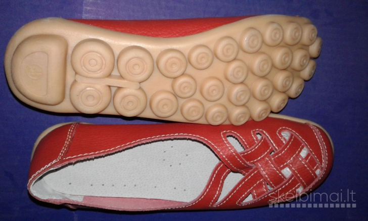 Natūralios odos sandalai. Vidpadis 25 cm.