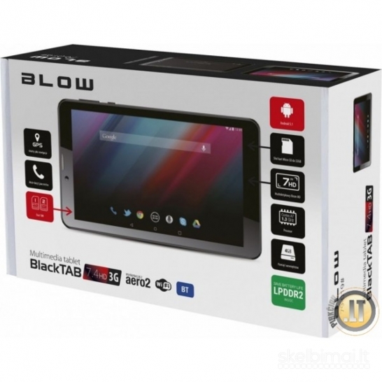 BLOW BLACKTAB 7.4 HD + NAVIGACIJA+TELEVIZIJA 