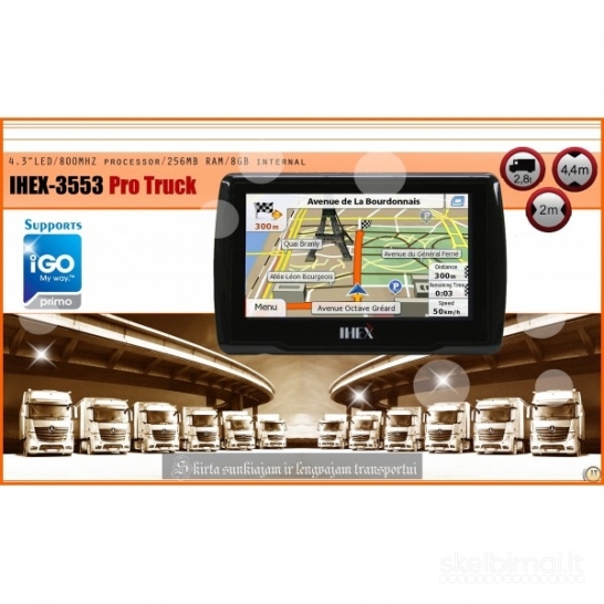 IHEX-3553 PRO NAVIGACINĖ SISTEMA 