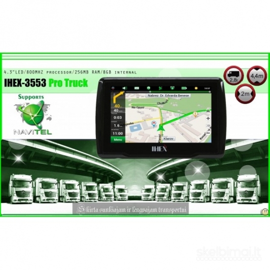 IHEX-3553 PRO NAVIGACINĖ SISTEMA 