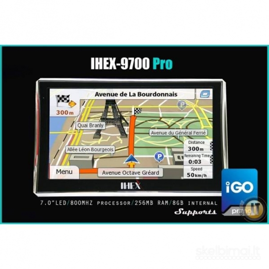 IHEX-9700 PRO NAVIGACINĖ SISTEMA