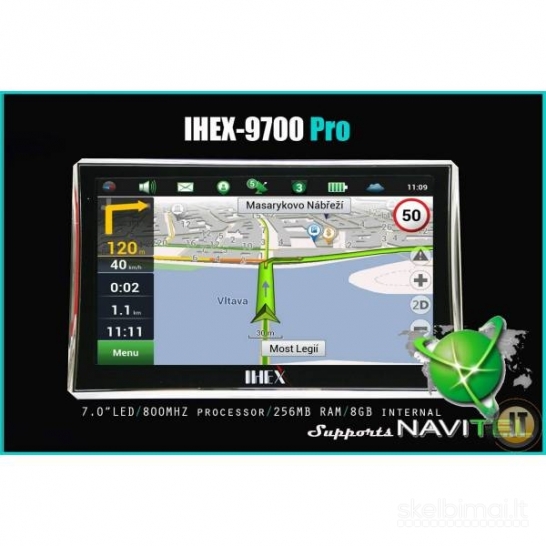 IHEX-9700 PRO NAVIGACINĖ SISTEMA