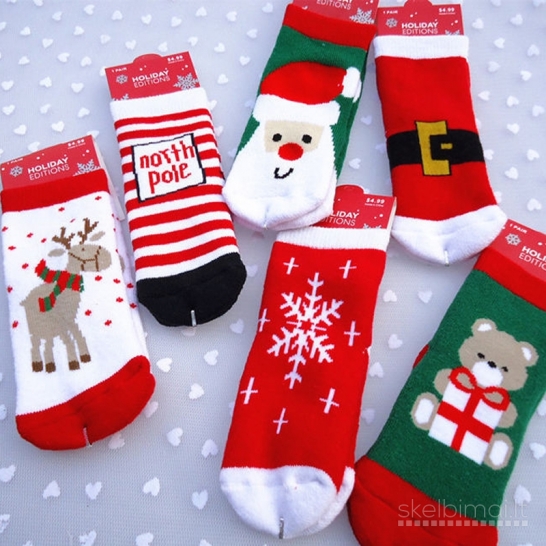 Kalėdinės vaikiškos kojinaitės