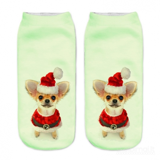 Kalėdinės medvilninės kojinės