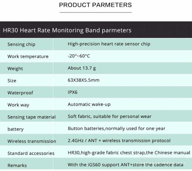  Heart sensor iGPSport  HR35