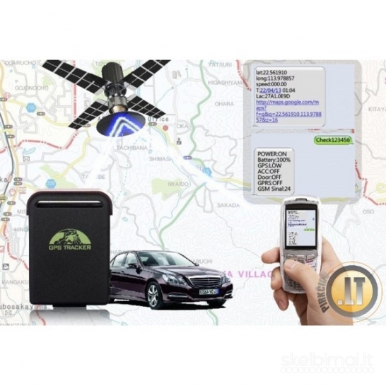 GPS SEKLYS + GSM SIGNALIZACIJA + GSM BLAKĖ