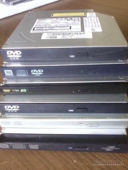 DVD+/-RW IDE ir SATA ir Card reader FDD; Yra ir Nešiojamam kompam 