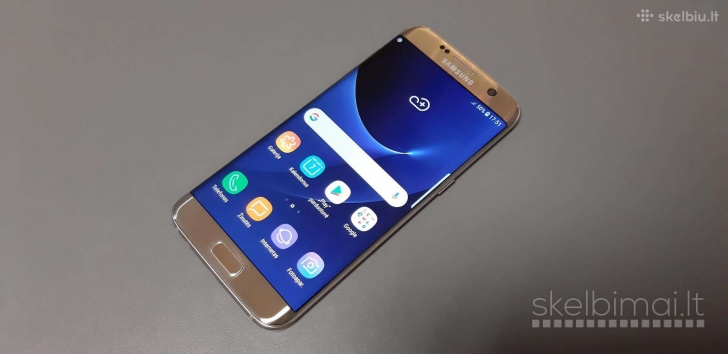 Samsung Galaxy S7 Edge su priedais, garantija