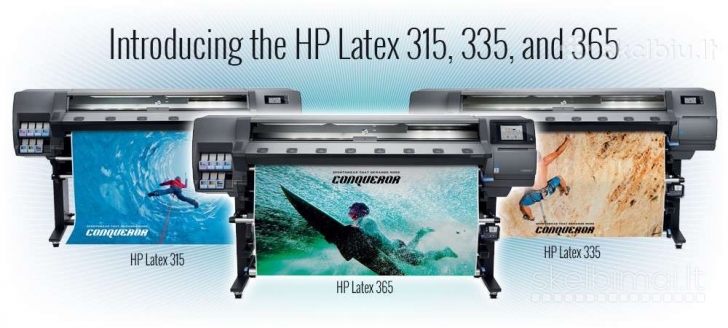 HP lateksiniai plačiaformačiai spausdintuvai