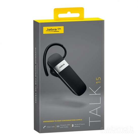 JABRA TALK 15 Bluetooth Laivų rankų įranga 