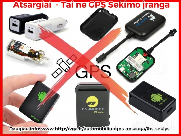 GPS Seklys + nemokamas prijungimas prie GPS serverio