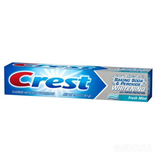 Dantų pastos, dantų balinimo juostelės Crest 