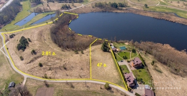 3,28 ha namų valdos prie ežero sklypas Vilniaus raj. Bernotų k. 