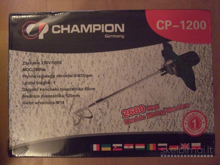  Klijų-Betono-Skiedinio Maišyklės Champion  Germany