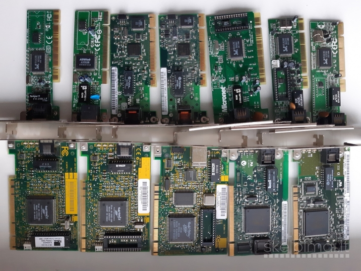 Tinklo pl. (lan)modemai įvairi: Parduodu arba keičiu i RAM, HDD;VGA