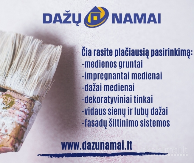 DAŽŲ NAMAI (www.dazunamai.lt) – specializuota dažų parduotuvė