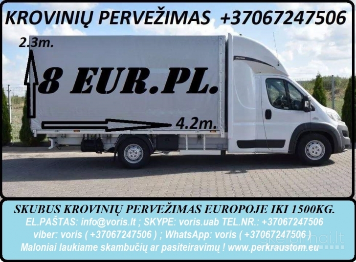 Tarptautinis pilnų ir dalinių krovinių pervežimas iš Europos iki Baltijos šalių.