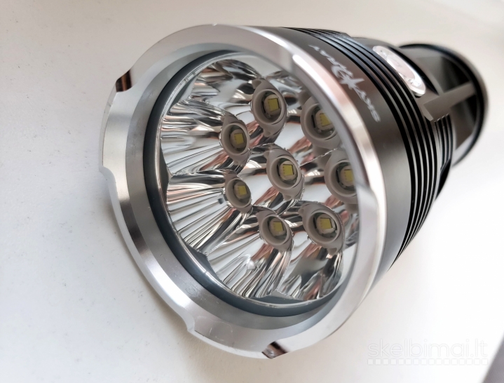 Naujas super galingas 20.000lm prozektorius 10led