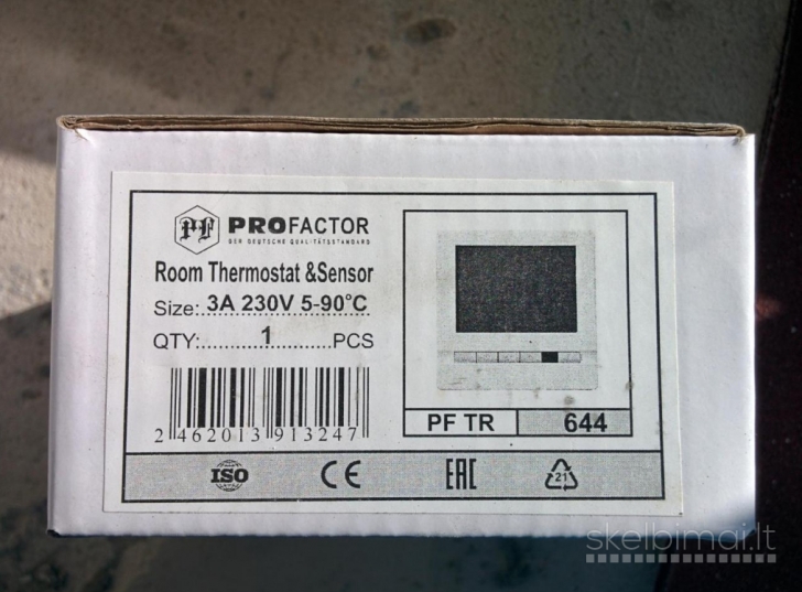 Kambarinis termostatas ProFactor-tr-644 su jutikliu