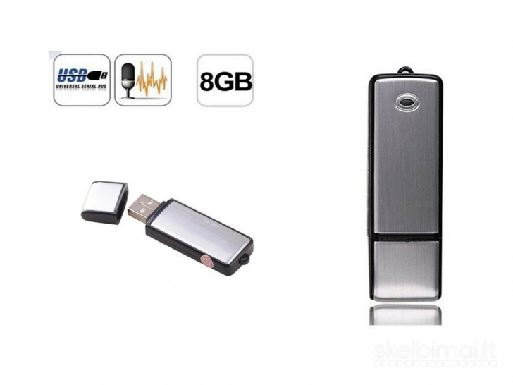 Diktofonas USB raktas 8GB