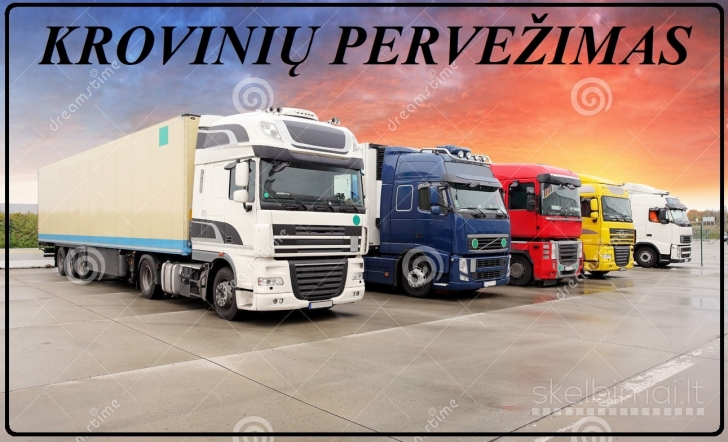 Krovinių pervežimas kelių, oro, jūrų transportu, geležinkeliais